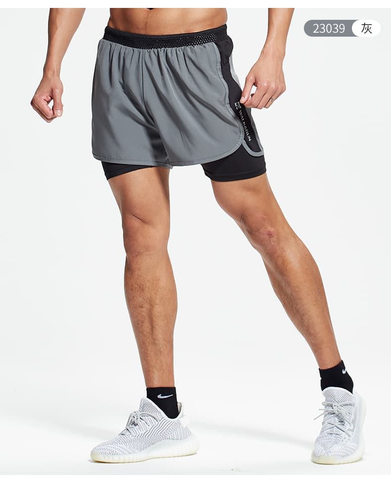スポーツパンツ 二重構造快適ランニングショート