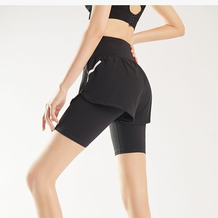 ショートスポーツパンツ スポーツパンツ 二重構造 快適ランニングショート