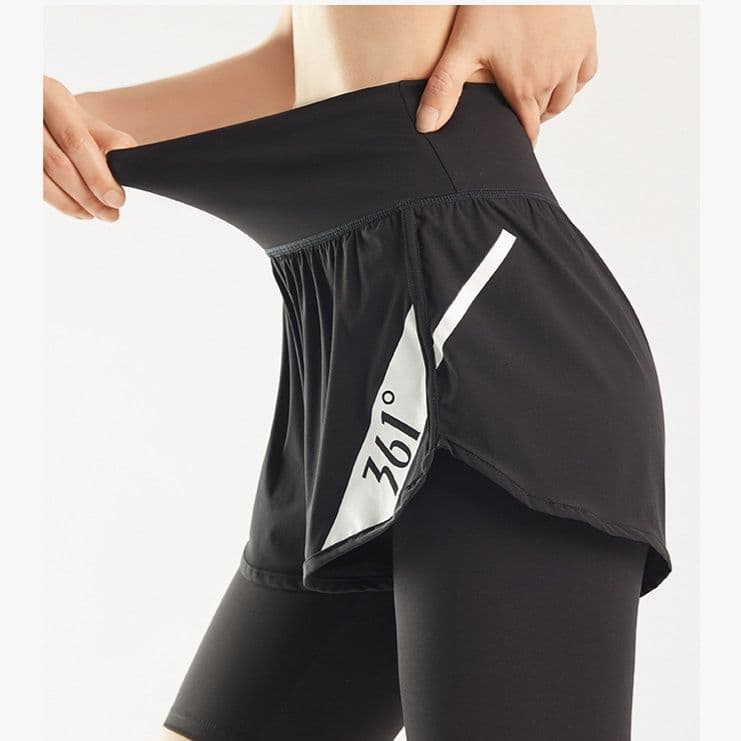 ショートスポーツパンツ スポーツパンツ 二重構造 快適ランニングショート
