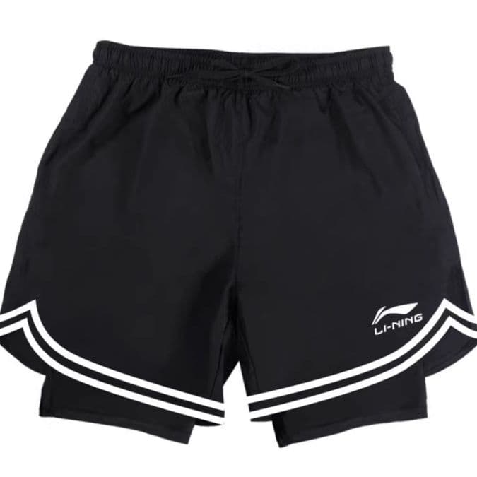スポーツパンツ スポーツパンツ 動きやすい二重構造ショートパンツ