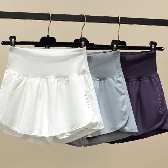 スポーツパンツ スポーツパンツ 快適二重構造ポケット付きショート