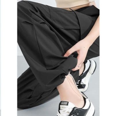 ロングスポーツパンツ 多機能ポケット付き快適ロングパンツ