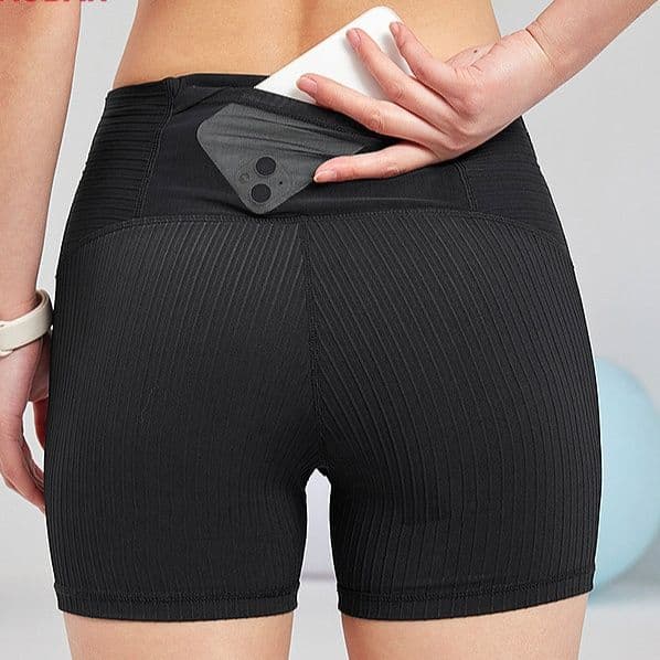 スポーツパンツ 立体リブ編みフィットショート