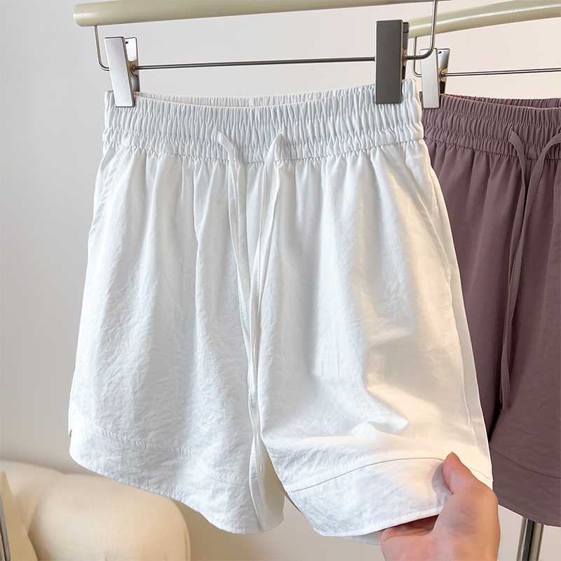 スポーツパンツ シンプル快適ショート丈パンツ