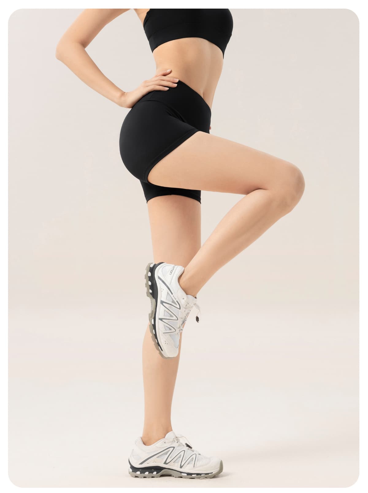 スポーツパンツ スポーツパンツ なめらか美脚ハイウエストショート