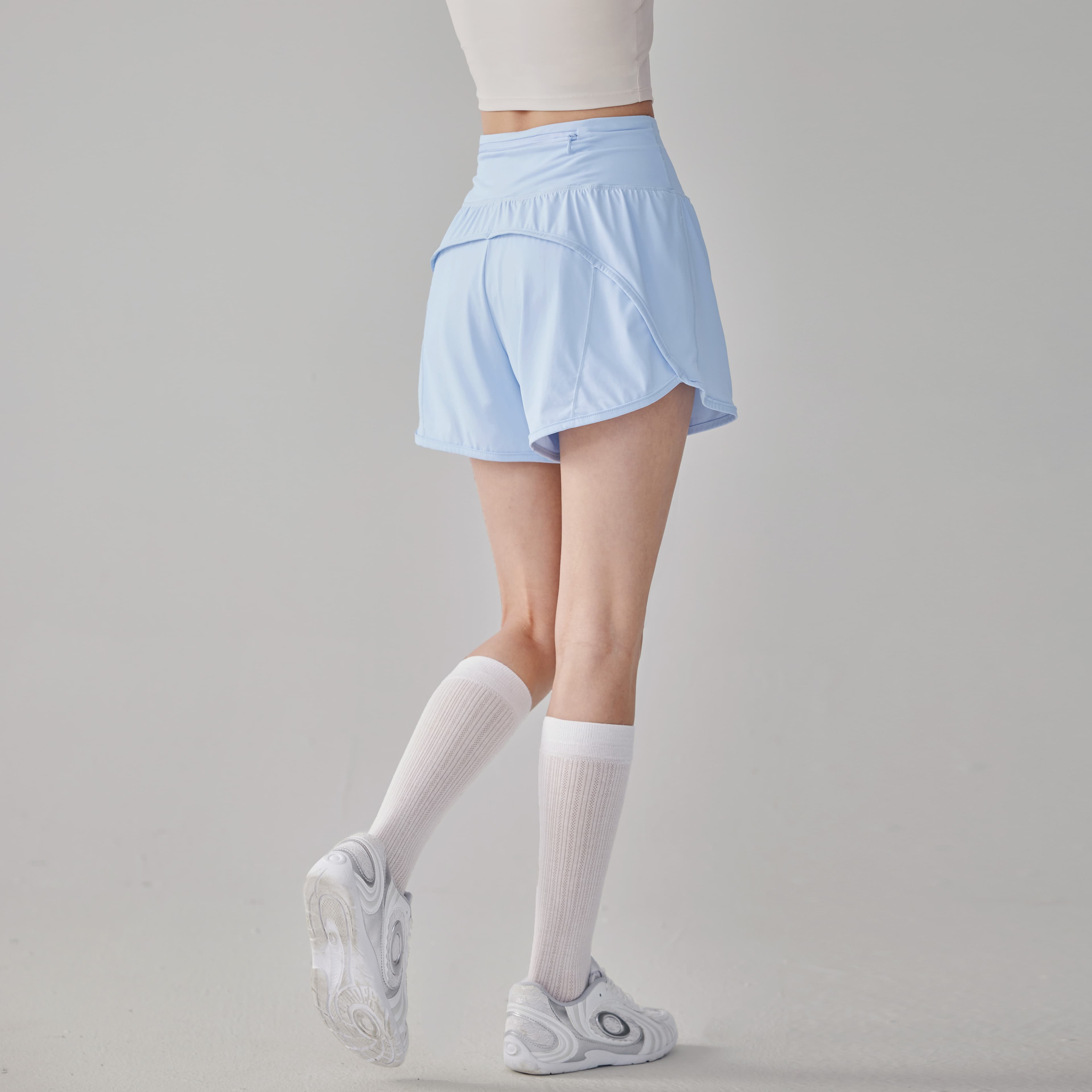 ショートスポーツパンツ 高機能ポケット付き運動用ショートパンツ