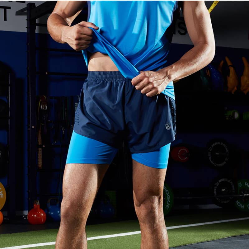 スポーツパンツ スポーツパンツ 二重構造ランニングショート