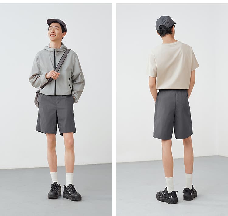 スポーツパンツ シンプル快適ハーフパンツ