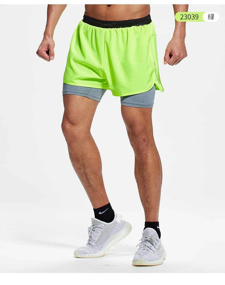 スポーツパンツ 二重構造快適ランニングショート