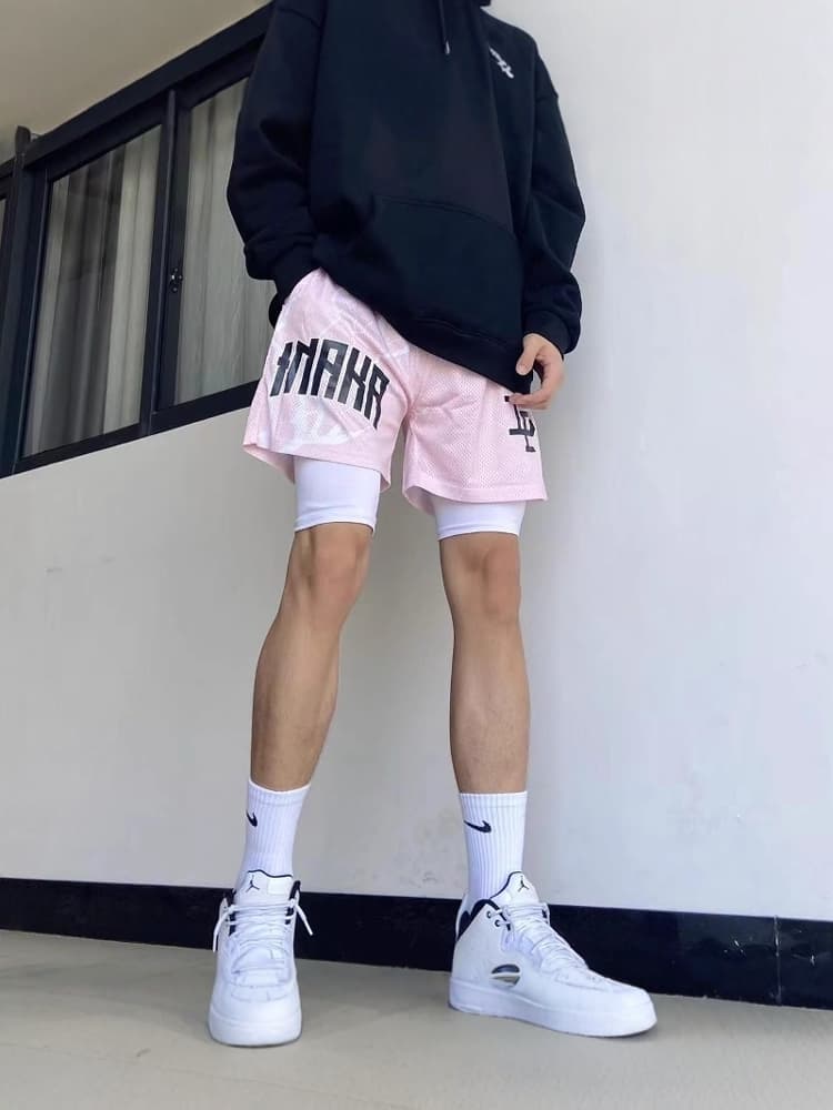 スポーツパンツ スポーツパンツ メッシュ風通し抜群ショート