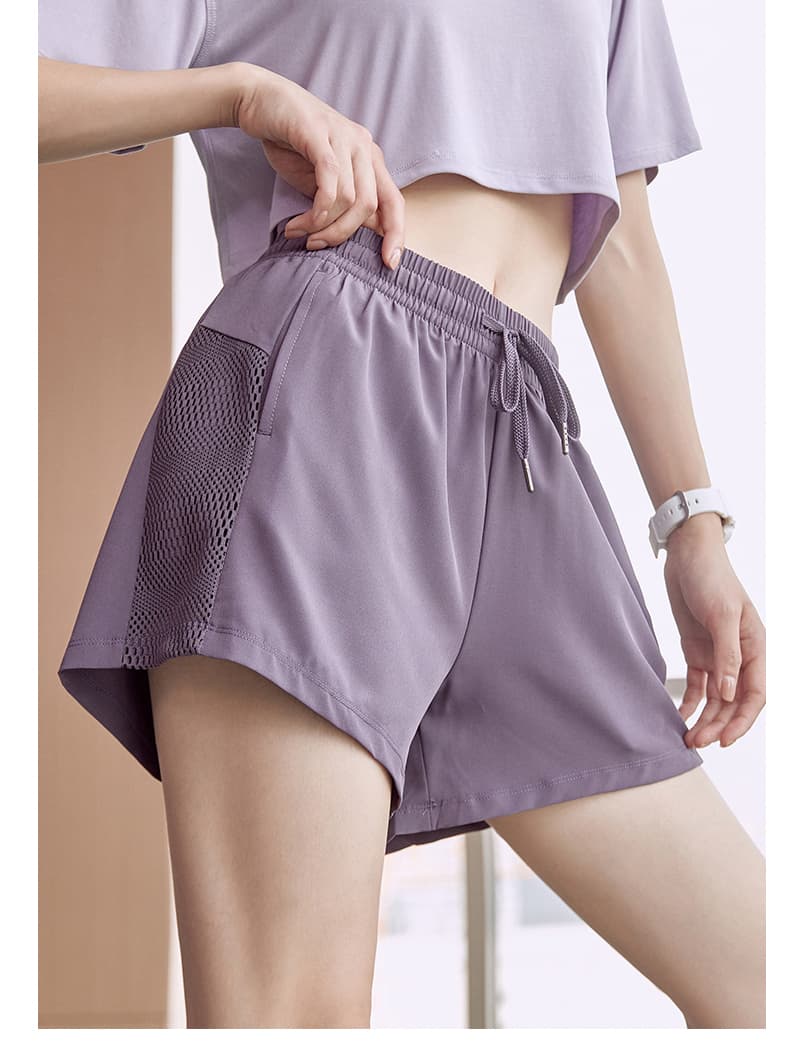 スポーツパンツ メッシュポケット付きリラックスショート