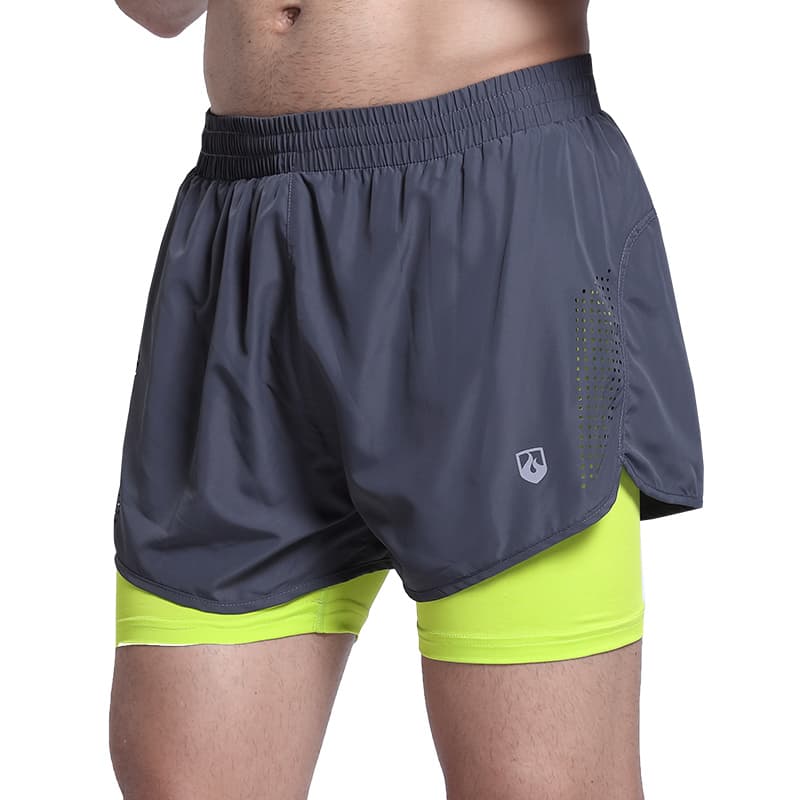 スポーツパンツ スポーツパンツ 二重構造ランニングショート