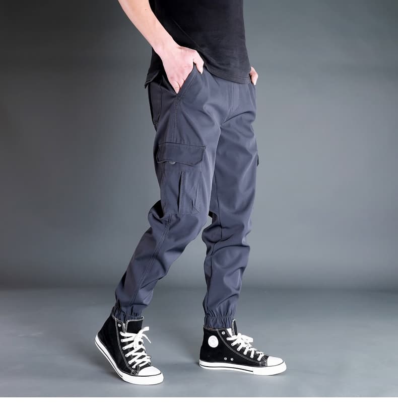 ロングスポーツパンツ 迷彩柄機能性ロングカーゴパンツ