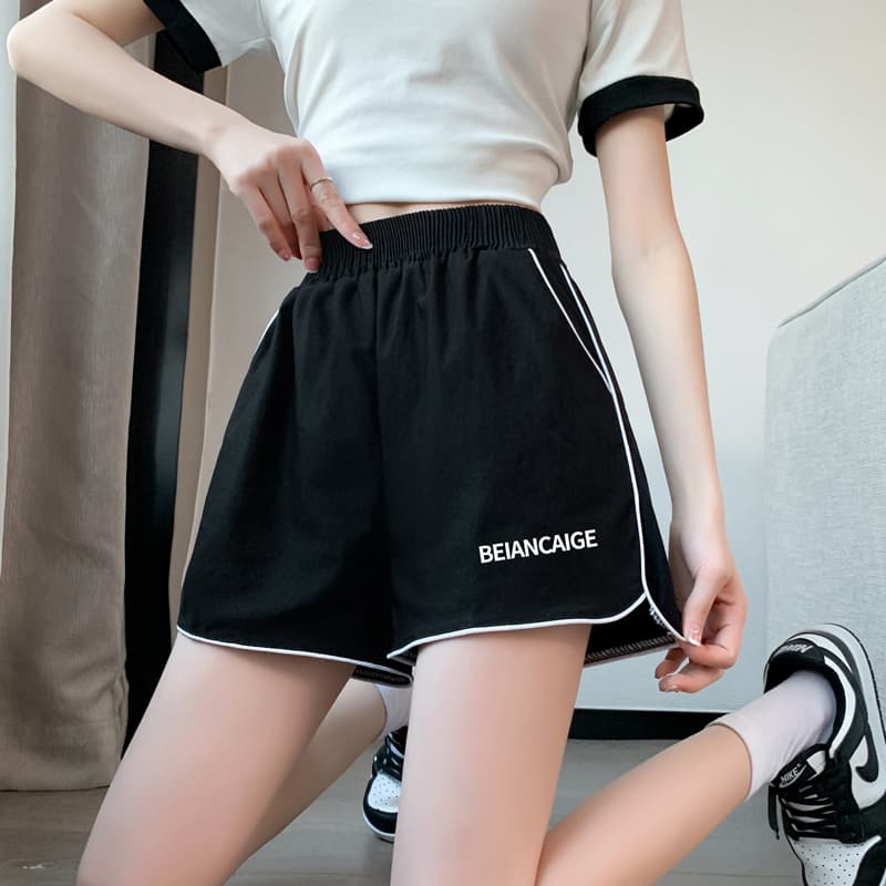 スポーツパンツ シンプルライン シャープショート