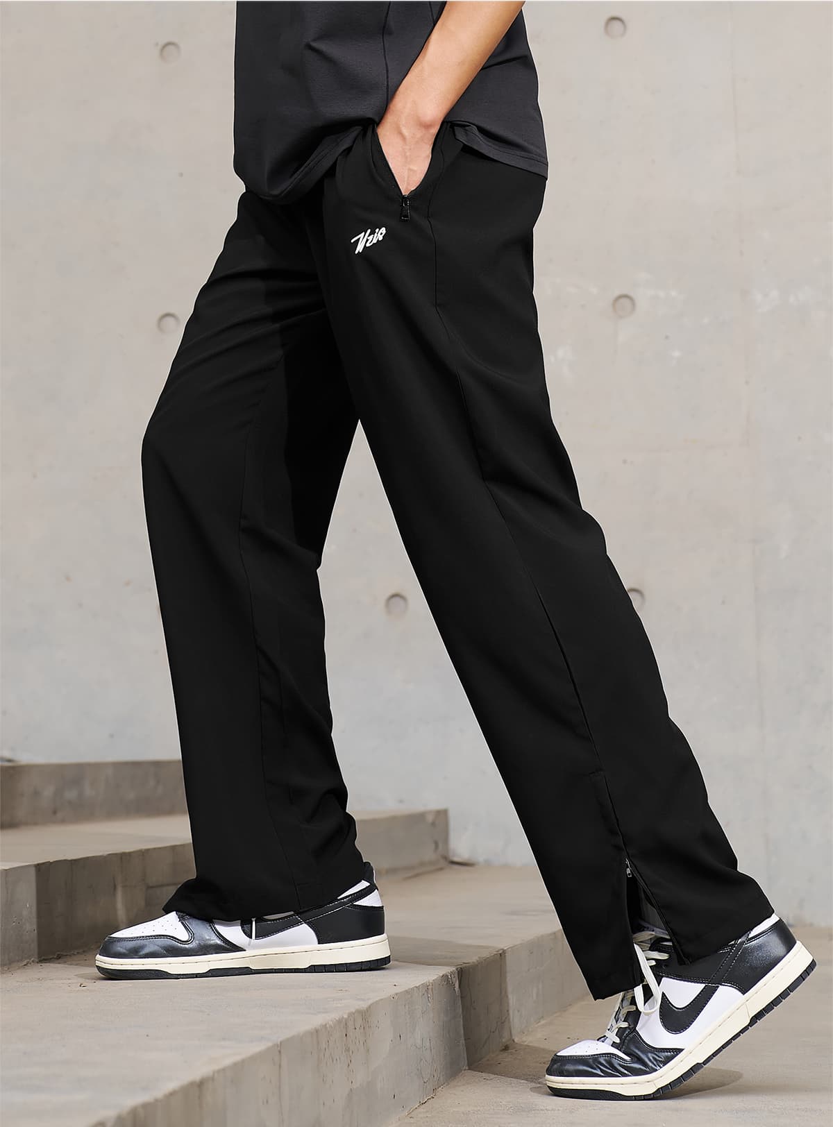 スポーツパンツ 快適動作 ストレートロングパンツ