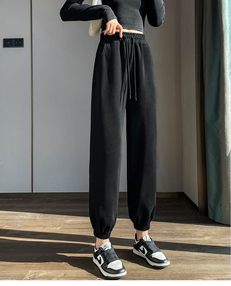 ロングスポーツパンツ スポーツパンツ ゆったりシルエットリラックススウェットパンツ
