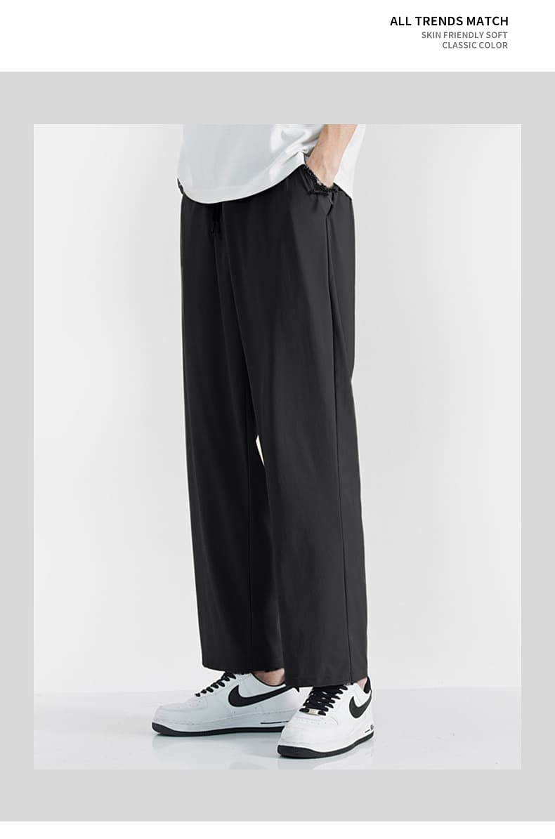 ロングスポーツパンツ スポーツパンツ 快適リラックスワイドパンツ