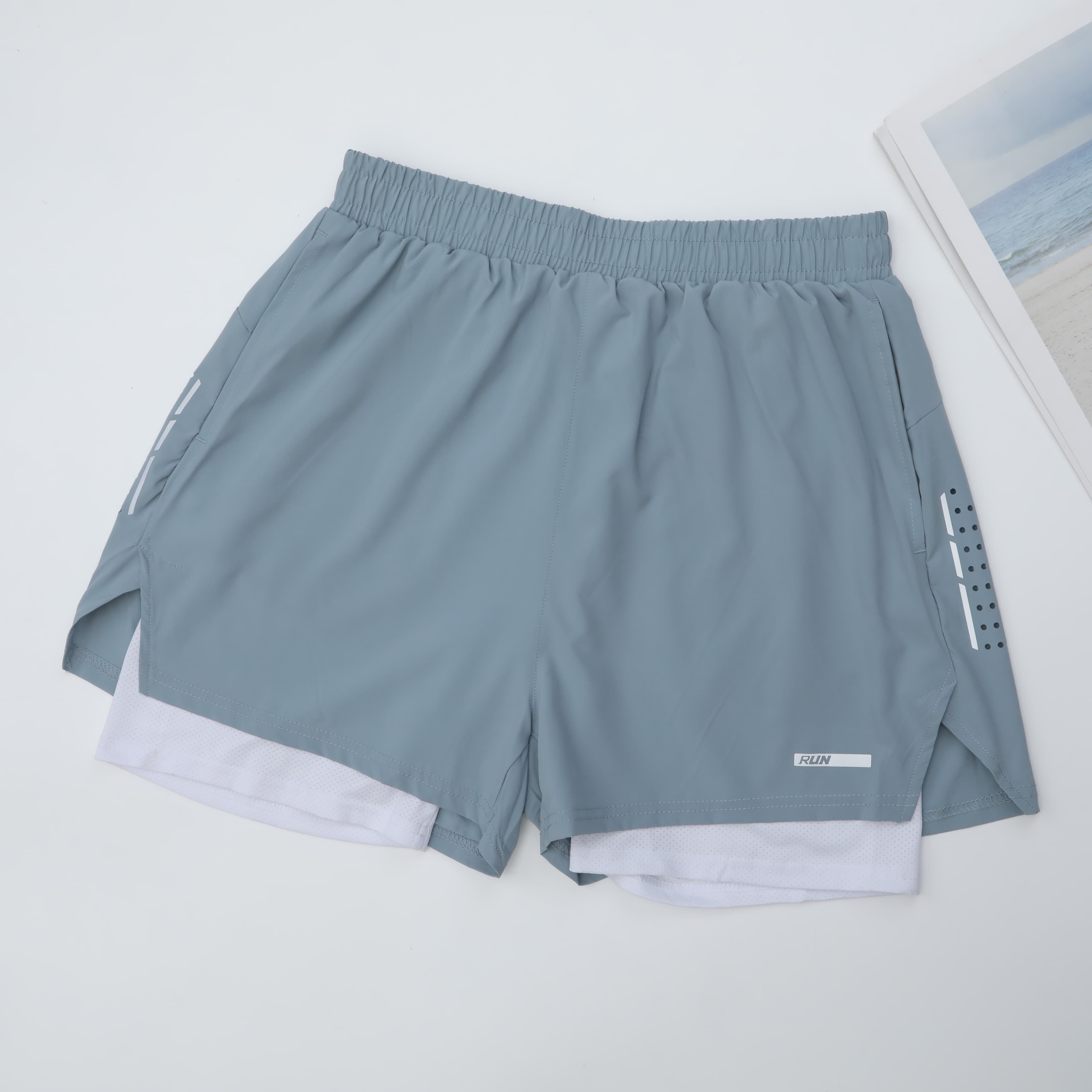スポーツパンツ 二層式快適ショートパンツ