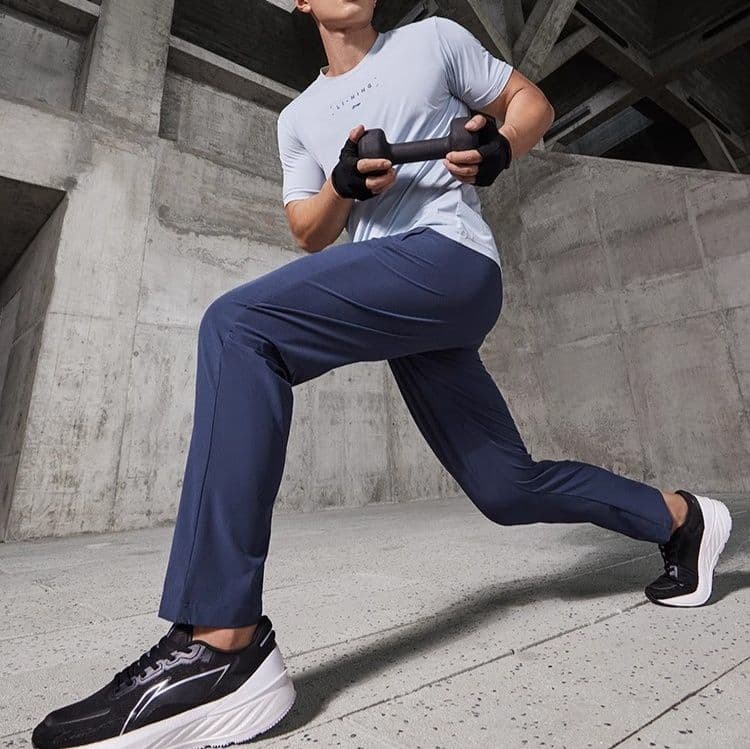 スポーツパンツ 弾力自在ロングスポーツパンツ