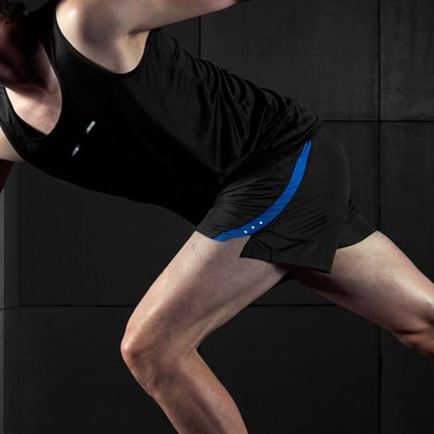 スポーツパンツ 高機能サイドライン仕様ランニングショート