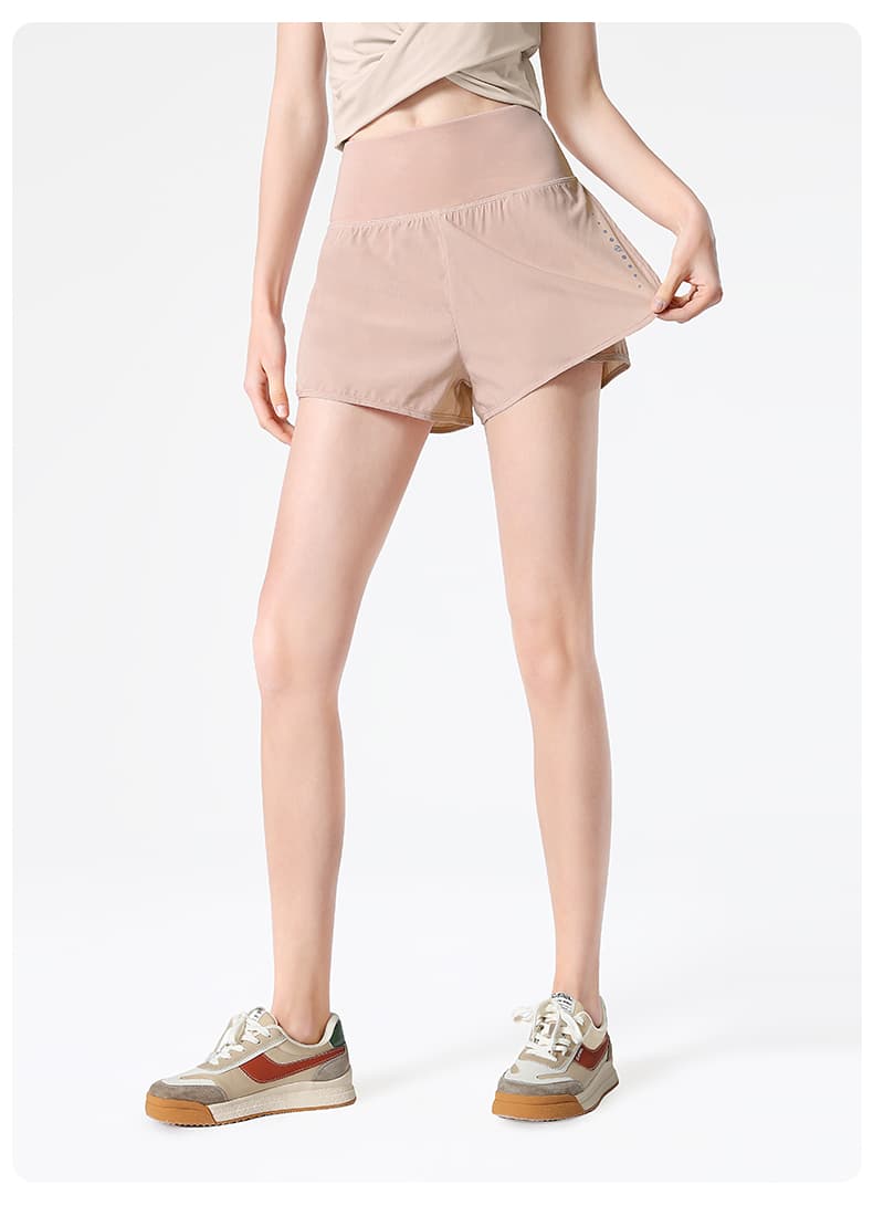 スポーツパンツ スポーツパンツ 二層式フィット ショートレギンス