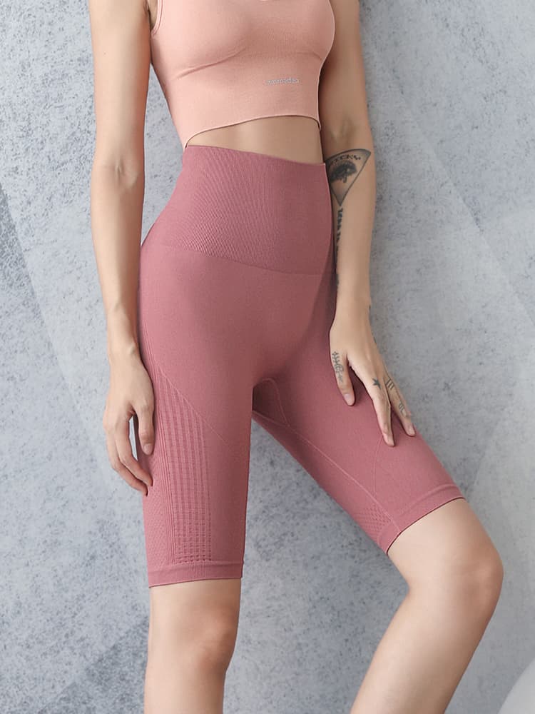 スポーツパンツ シームレスフィット ハイウエストショート