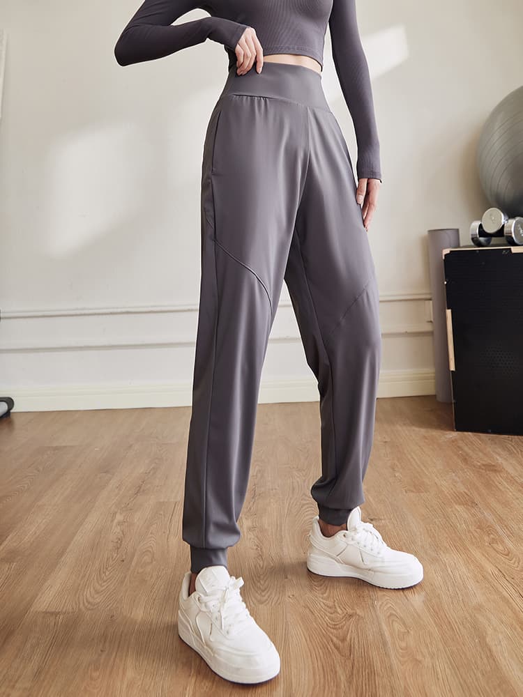 スポーツパンツ しなやかフィット 美脚ロングパンツ