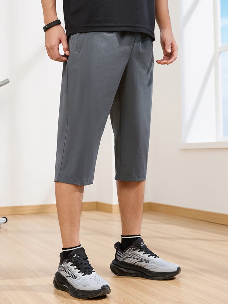 スポーツパンツ 快適さらり七分丈スポーツパンツ