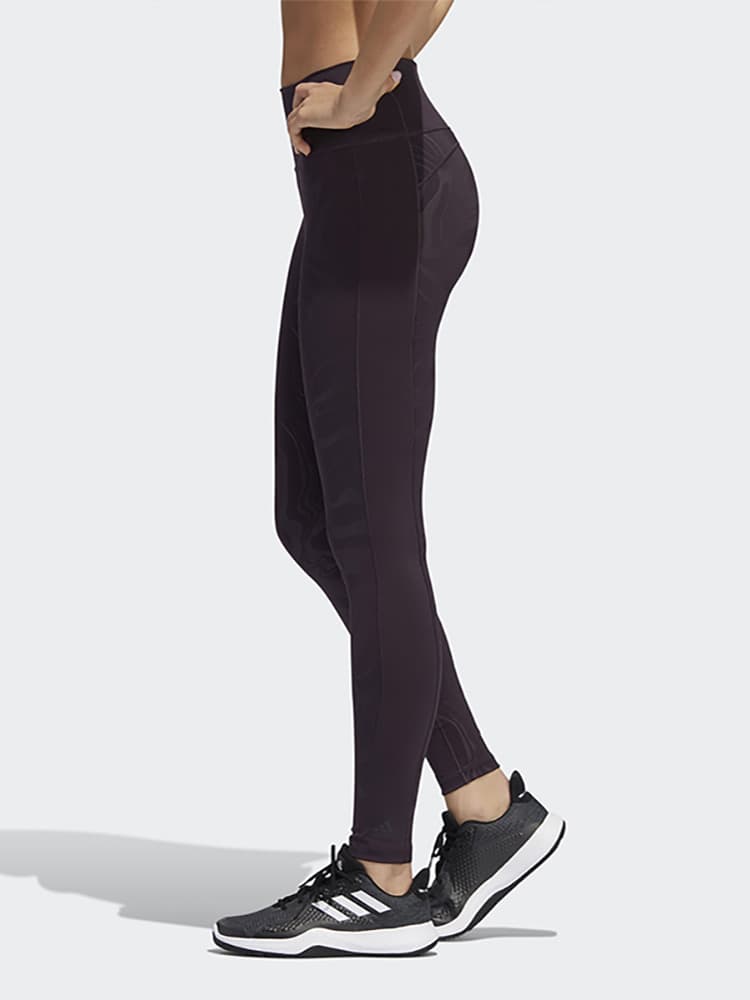スポーツパンツ 立体模様入りハイウエストロングパンツ