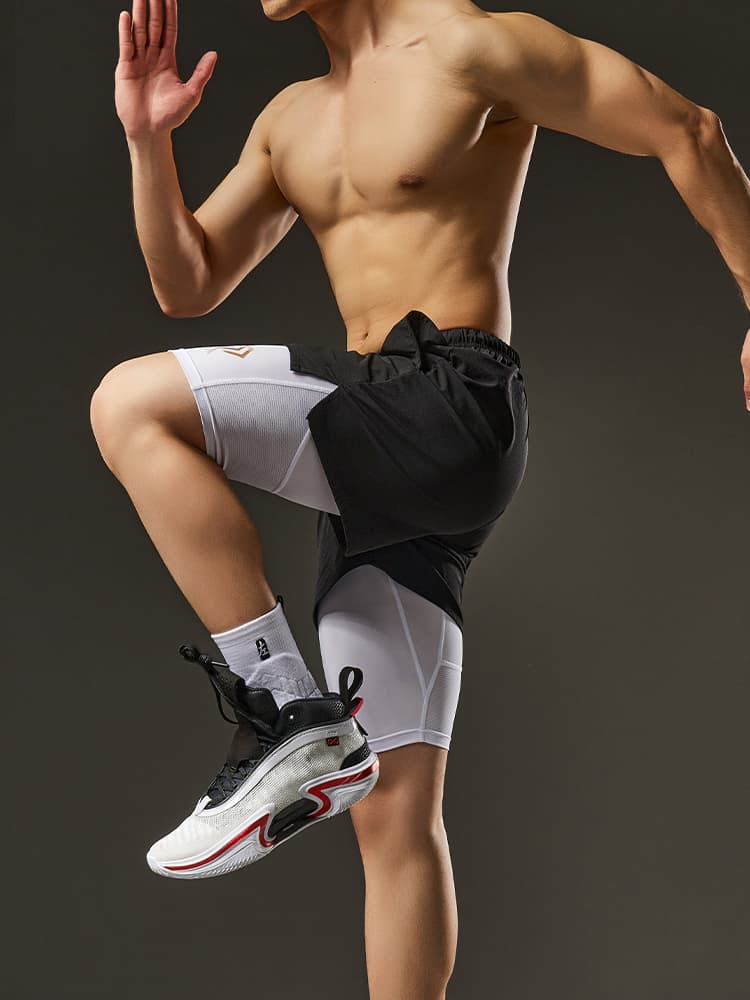 七部丈スポーツパンツ 熱能感応 七部丈コンプレッションパンツ
